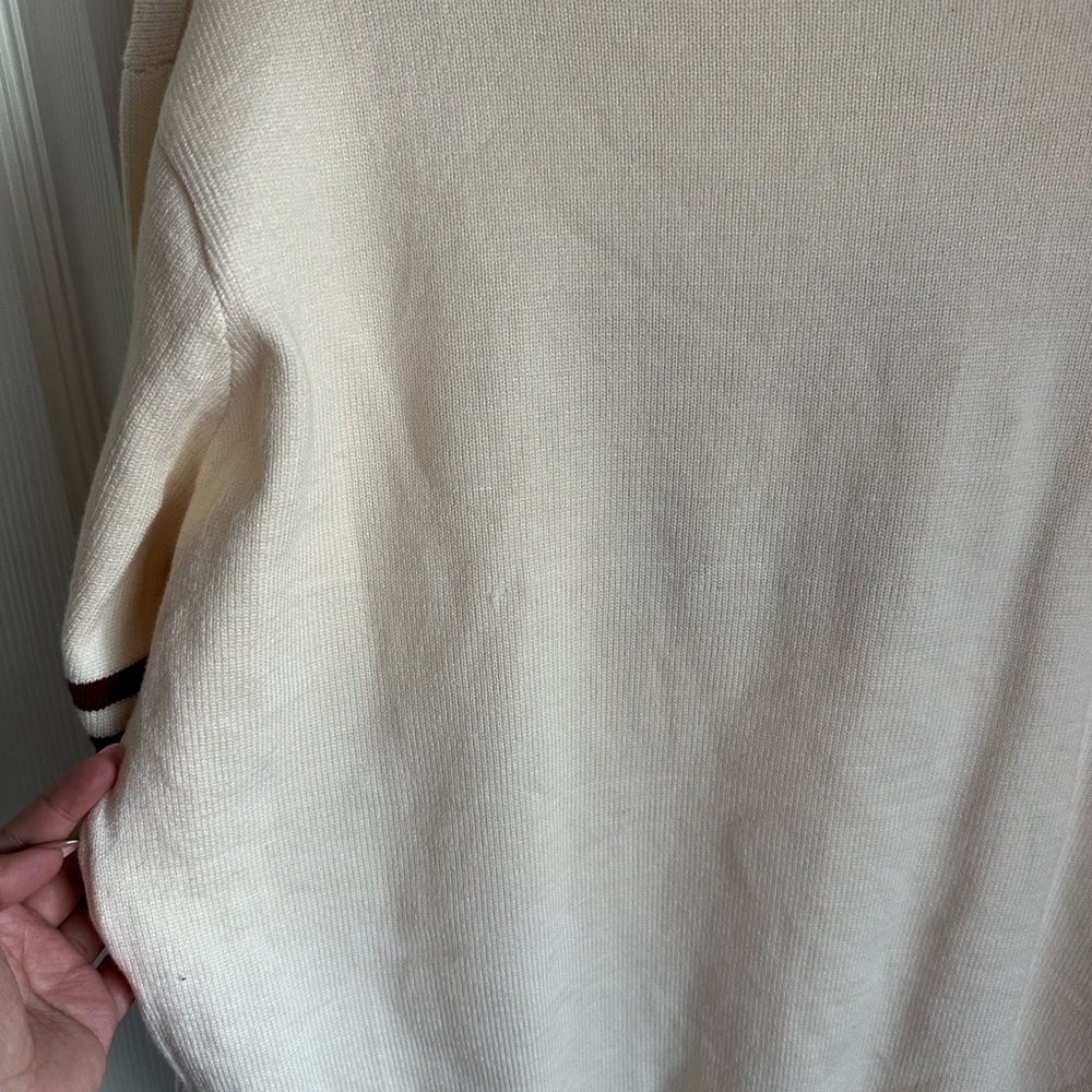 Taylor Swift Ivory and Maroon Sweater - Picture 4 of 5